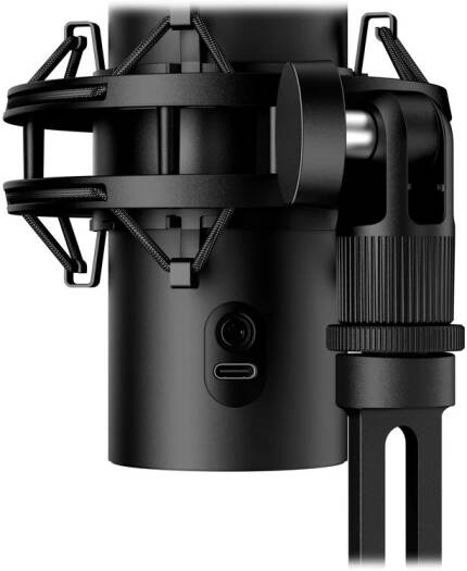 Gaming მიკროფონი HyperX QuadCast 2 S - USB Microphone (Black) (9A273AA) RGB, USB-C, 3.5mm headphone output, 20Hz - 20kHz, 3dB@75Hz, -12dB/Oct