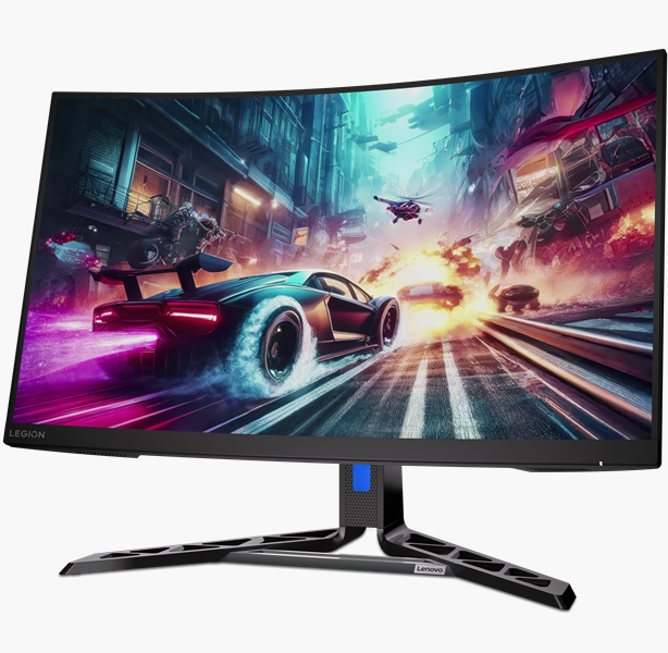 Gaming მონიტორი Lenovo Legion R32qc-30 (67C8GAC1EU) 31.5" CURVED 1500R,  VA 2K 2560x1440, 3000:1, 180Hz, 350 cd/m², 0.5 ms (MPRT), 3Wx2, 2x HDMI® 2.1 TMDS, 1x DP 1.4 (HBR2), VESA mount 100mm, 3YrW
