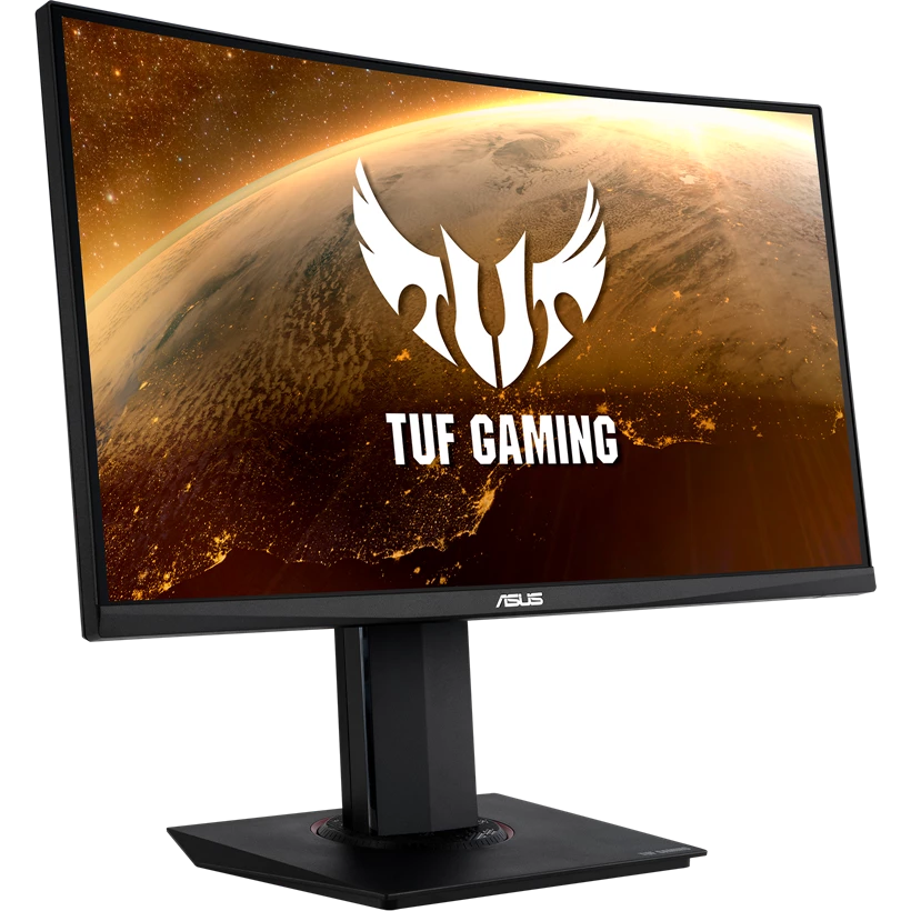 Gaming მონიტორი Asus Monitor 23.6" TUF Gaming VG24VQR 2xHDMI, DP, ММ, VA, 165Hz, 1ms, CURVED, AdaptiveSync, Pivot