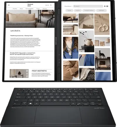 ნოუთბუქი ASUS Zenbook DUO OLED (2024) (UX8406CA-QL078W) Inkwell Gray