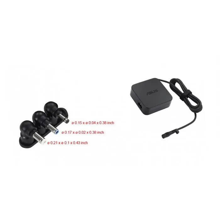 ნოუთბუქის დამტენი Asus 45W AD45 Charger for Asus Laptop 19V 2.37A Round with inner pin 2.5 x 4.5 x 9 mm (90XB09BN-MPW010)