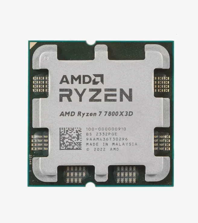 პროცესორი AMD Ryzen 7 7800X3D Processor (5 GHz, 8 Cores, Socket AM5) Tray - 100-000000910