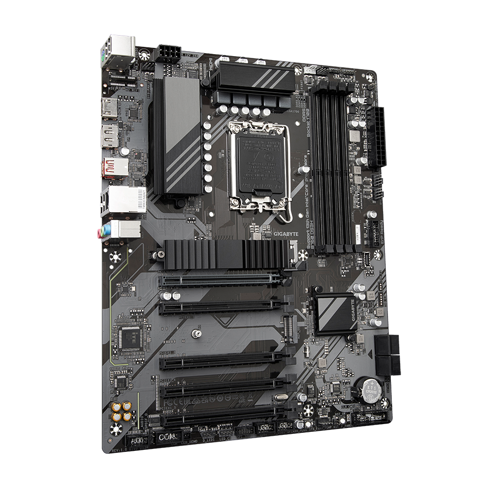 დედადაფა Gigabyte B760 DS3H DDR5 ATX, socket LGA 1700, chipset Intel B760, 4xDDR5, PCI-E 4.0, 2xM.2, LAN: 1 Gbps, HDMI, DisplayPort. USB Type-C® port, with USB 3.2 Gen 2x2