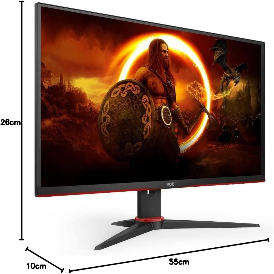 Gaming მონიტორი AOC 27" Q27G2E 27", VA, 2560x1440 (Quad HD), 1 ms, 155 Hz, AMD FreeSync Premium, 250 cd/m2, 178°/178°, 2xHDMI, DisplayPort, black