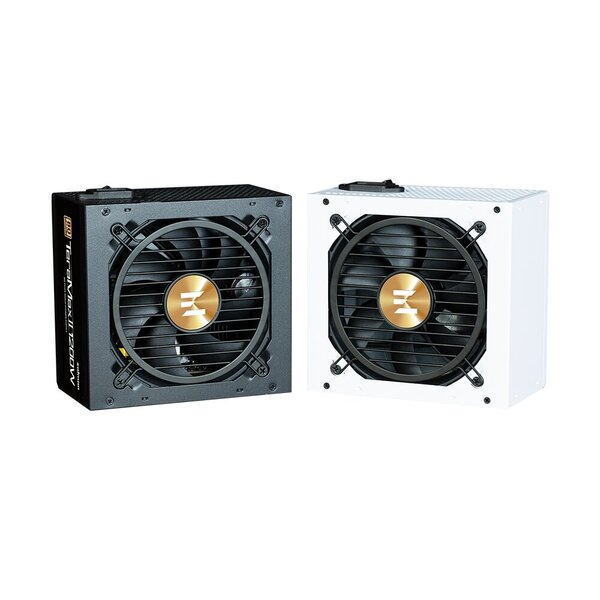 კვების ბლოკი 1200W Zalman Teramax 2 WH (ZM1200-TMX2WH)  >90%, 80+ Gold, 120mm, 1xMB 28pin (18+10), 2xCPU 8pin(4+4), 3xMolex, 12xSATA, 4xPCIe 8pin(6+2), 1x12VHPWR (ZM1200-TMX2WH)