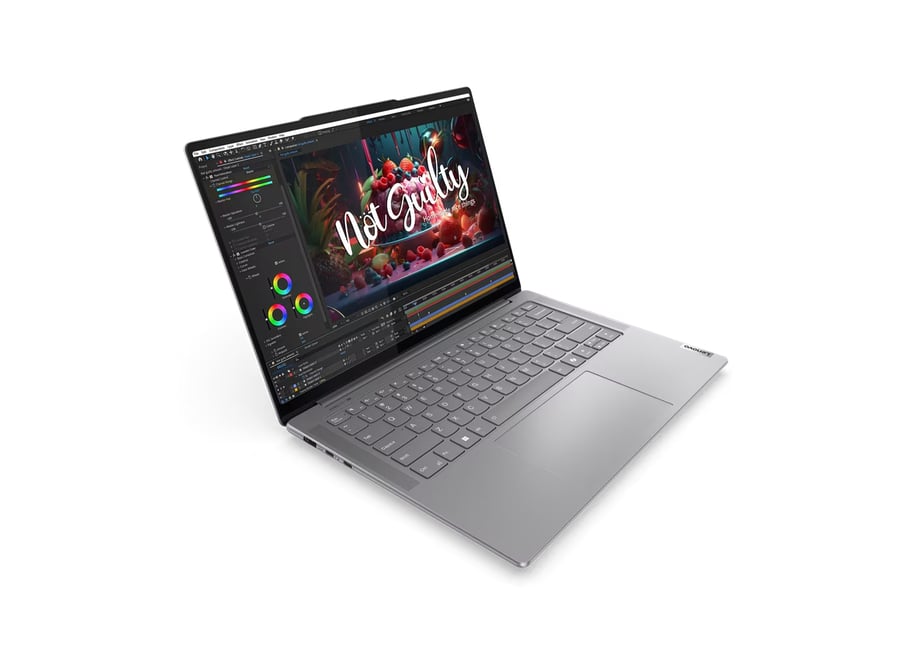 ნოუთბუქი Lenovo Yoga Pro 7 14IMH9 (83E20046RK) | 14.5" 3K (3072x1920) IPS 400nits Glossy / Anti-fingerprint, 100% P3, 100% sRGB, 120Hz, Eyesafe | Intel® Core™ Ultra 5 125H, 14C/ 18T, up to 4.5GHz, 18MB | 32GB Soldered LPDDR5x-7467 | 1TB SSD M.2 2280 PCIe® 4.0x4 NVMe | Luna Grey | Windows® 11 Home | 2YrW