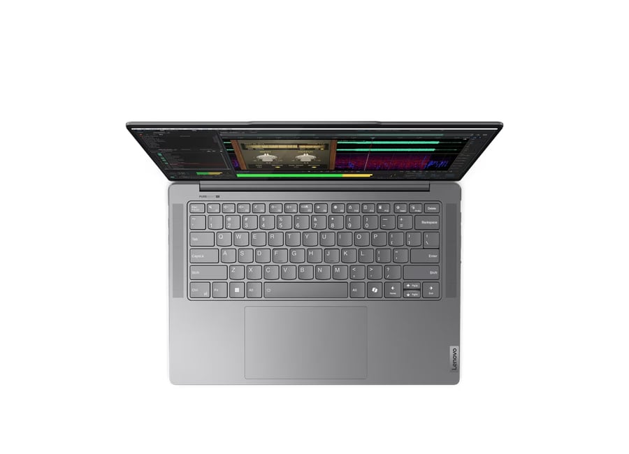 ნოუთბუქი Lenovo Yoga Pro 7 14IMH9 (83E20046RK) | 14.5" 3K (3072x1920) IPS 400nits Glossy / Anti-fingerprint, 100% P3, 100% sRGB, 120Hz, Eyesafe | Intel® Core™ Ultra 5 125H, 14C/ 18T, up to 4.5GHz, 18MB | 32GB Soldered LPDDR5x-7467 | 1TB SSD M.2 2280 PCIe® 4.0x4 NVMe | Luna Grey | Windows® 11 Home | 2YrW