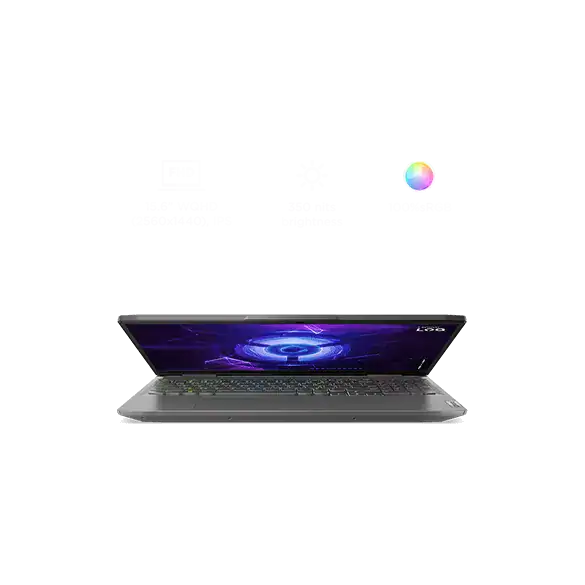 ნოუთბუქი Lenovo LOQ 15IRX9 (Model: 83DV00MMRK) |  15.6" WQHD (2560x1440) IPS 350nits AG 100% sRGB, 165Hz, G-SYNC | Intel Core i5-13450HX, 10C/16T,  up to  4.6GHz, 20MB | 24GB (2x 12GB)  SO-DIMM DDR5-4800 | 1TB SSD M.2 2242 PCIe 4.0x4 NVMe | NVIDIA GeForce RTX 4050 6GB GDDR6| Luna Grey | 2YrW