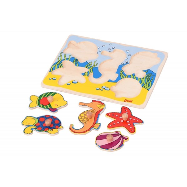 Goki Puzzle Sea inhabitants 57515G-4