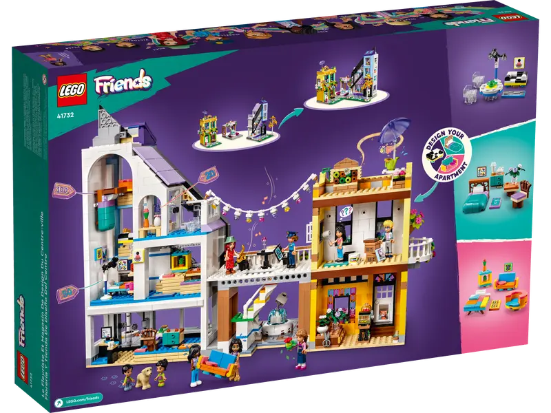 ასაწყობი კონსტრუქცია  LEGO Friends Downtown Flower and Design Stores