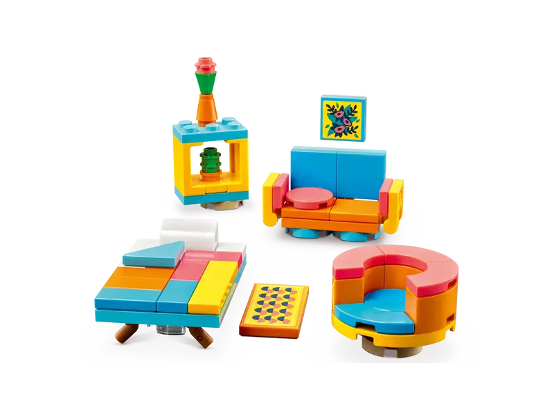 ასაწყობი კონსტრუქცია  LEGO Friends Downtown Flower and Design Stores