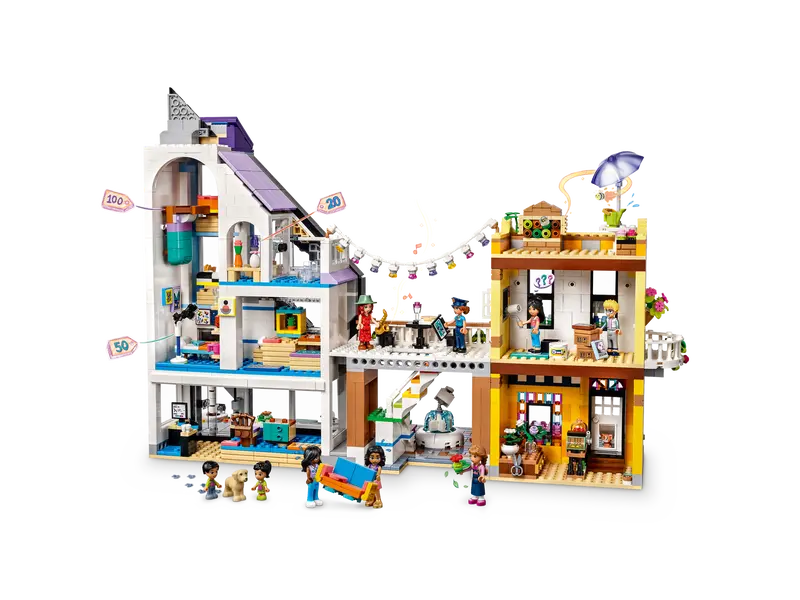 ასაწყობი კონსტრუქცია  LEGO Friends Downtown Flower and Design Stores