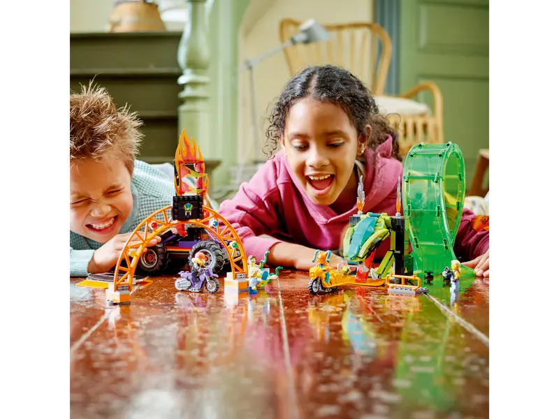 ასაწყობი კონსტრუქცია LEGO City Stuntz Double Loop Stunt Arena