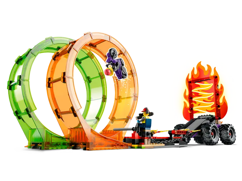ასაწყობი კონსტრუქცია LEGO City Stuntz Double Loop Stunt Arena