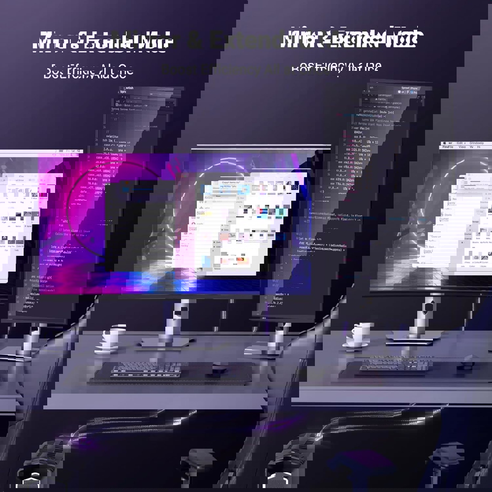 ვიდეო კაბელი UGREEN DP115 (80397), 8K, DisplayPort to HDMI, 2m, Grey