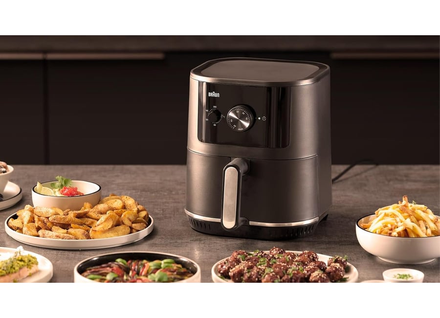 აეროგრილი Braun HF3000IBK MultiFry 3, 1500W, 4.3L, Air Fryer, Black