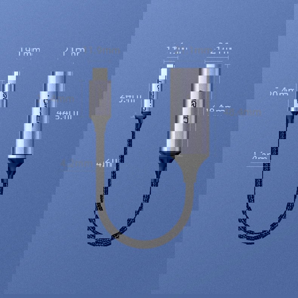 USB ადაპტერი UGREEN 70444 USB Type C to HDMI 2.0 4K@60 Hz Thunderbolt 3 Convertor for MacBook / PC gray