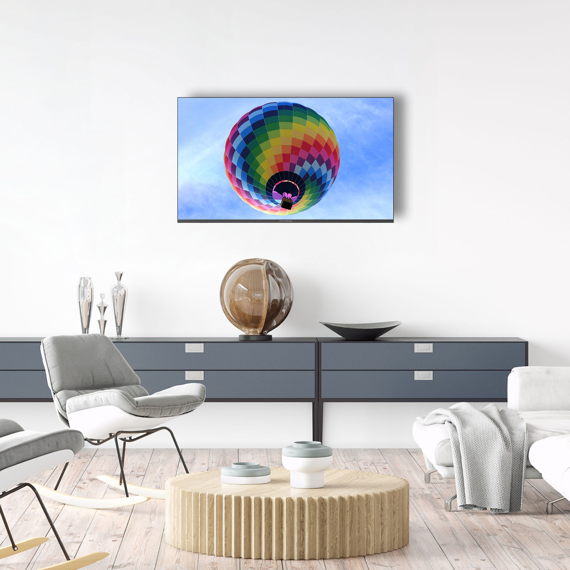 ტელევიზორი Thomson 50QG4S14, 50", 4K UHD, Smart TV, HDMI, USB, LAN, WIFI, BT, Black