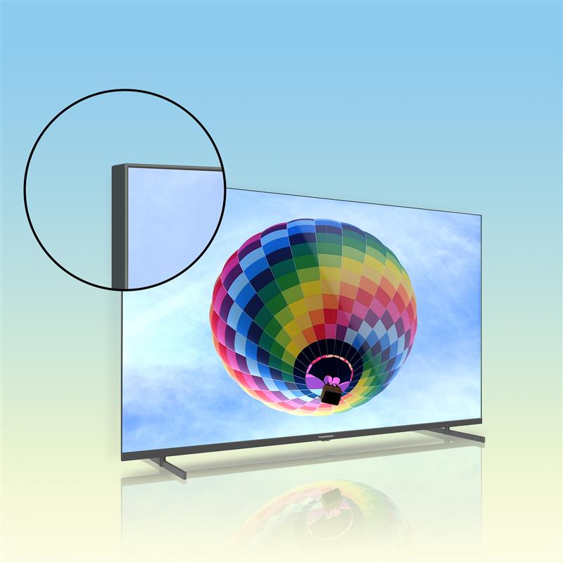 ტელევიზორი Thomson 50QG4S14, 50", 4K UHD, Smart TV, HDMI, USB, LAN, WIFI, BT, Black