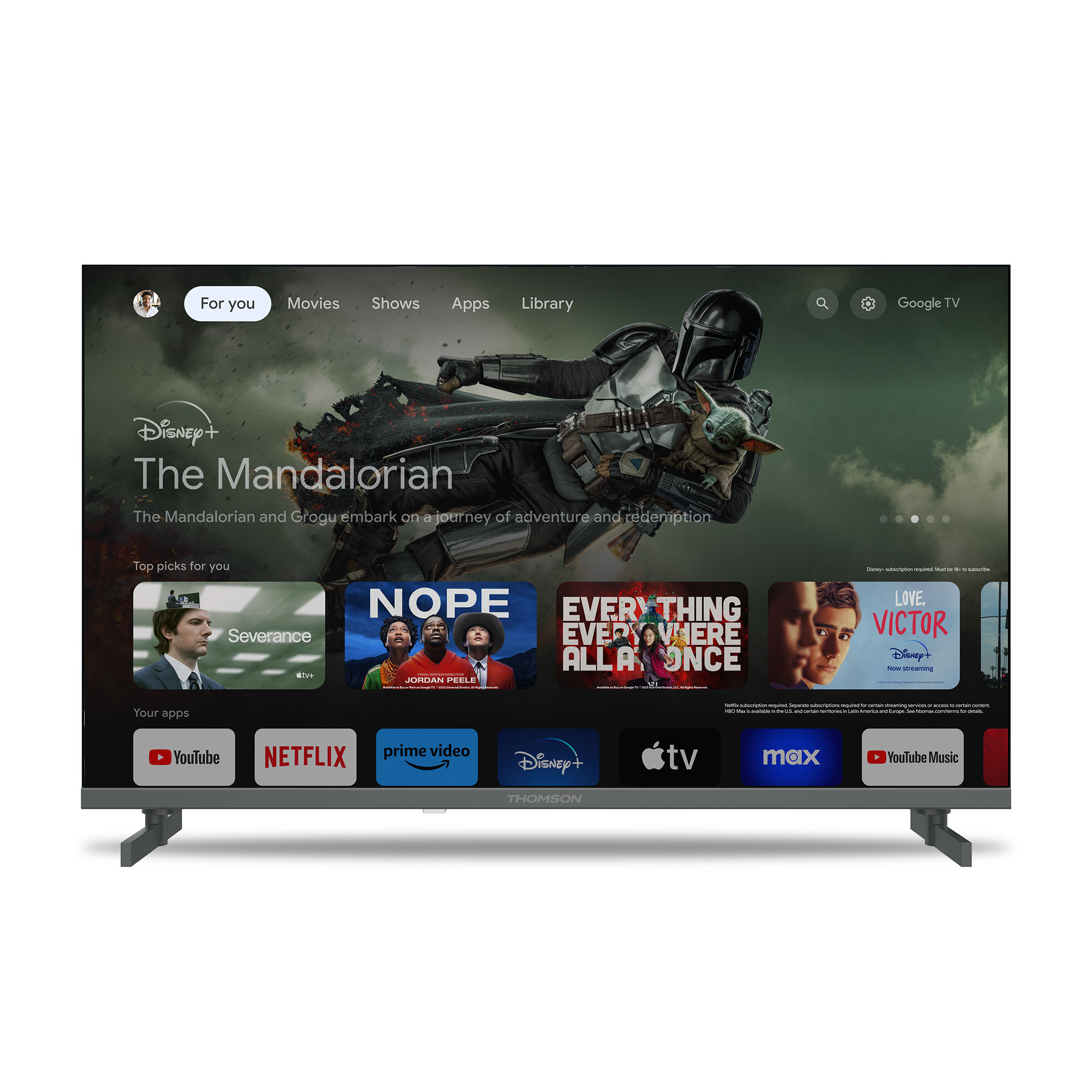 ტელევიზორი TV 65" Thomson QLED 4K 60Hz Smart Google TV Black