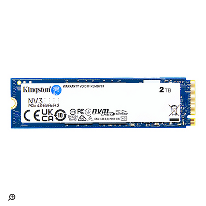 SSD დისკი 2Tb Kingston NV3 (SNV3S/2000G)internal SSD, M.2, 2000 GB, PCI-E 4.0 x4, NVMe, read: 6000 MB/sec, write: 5000MB/sec, 2280