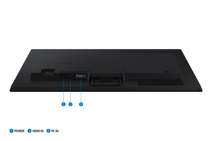 მონიტორი Samsung Essential S3 LS24D300GAIXCI 24", IPS, 1920x1080 (Full HD), 5 ms, 100 Hz, 250 cd/m2, 178°/178°, VGA, HDMI, black 