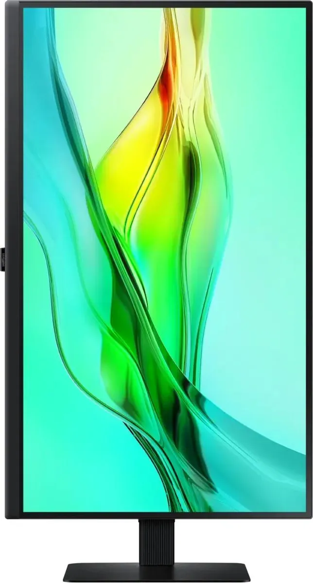 მონიტორი Samsung ViewFinity S6 LS27D604UAIXCI  27", IPS, 2560x1440 (Quad HD), 5 ms, 100 Hz, 350 cd/m2, 178°/178°, HDMI, DisplayPort, RJ-45, USB Type-C, black