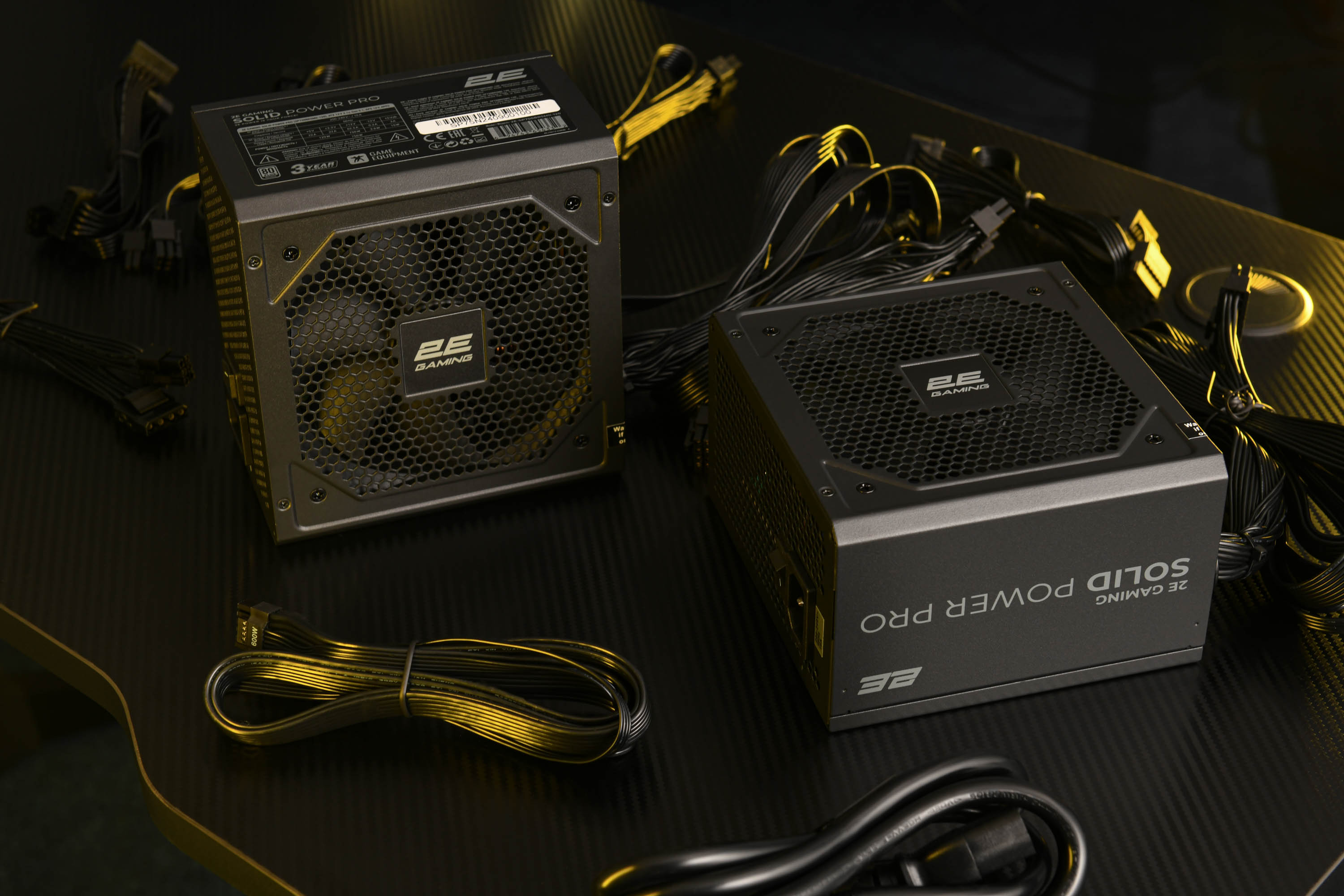 2E GAMING PSU Solid Power Pro (850W), >85%, 80+ Bronze, 120mm, 1xMB 24pin(20+4), 2xCPU 8pin(4+4), 3xMolex, 6xSATA, 4xPCIe 8pin(6+2), 1x12VHPWR, Semi Modular