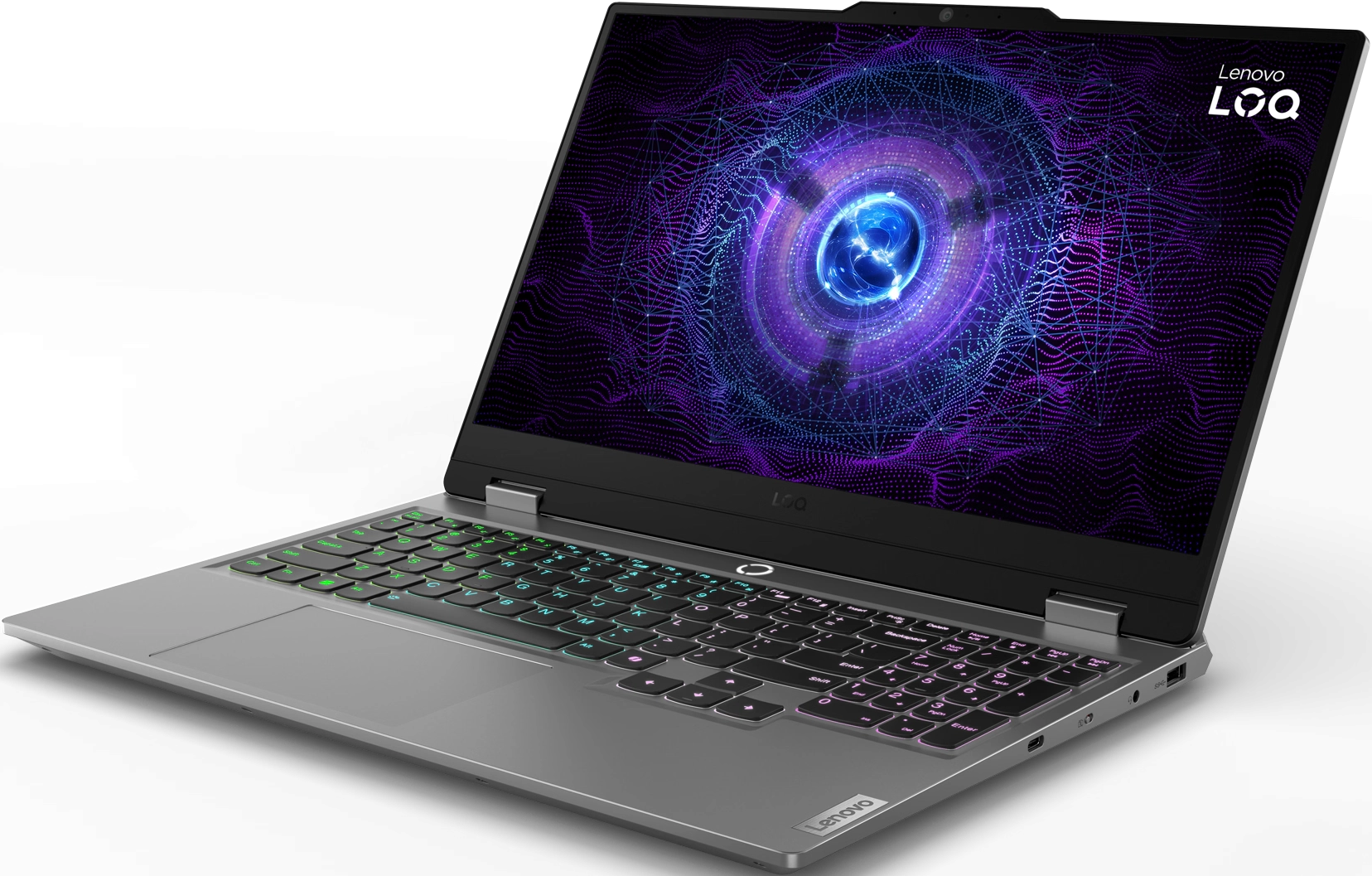 Gaming ნოუთბუქი Lenovo LOQ 15IAX9 (83GS005NRK) 15.6" 1920x1080 (Full HD), 144Hz , IPS, Intel Core i5 12450HX, 2400 MHz, 16 GB DDR5, 512 GB SSD, GeForce RTX 3050 6144 MB, Wi-Fi, Bluetooth, no OS, gray