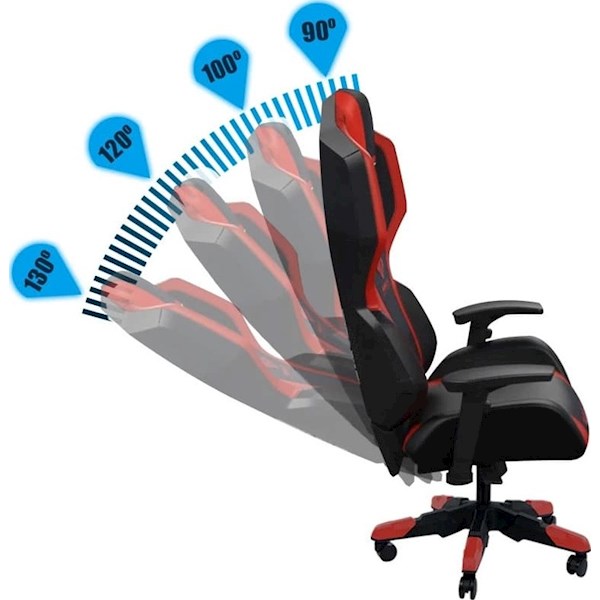 Gaming სავარძელი E-Blue Auroza Gaming Chair - RED EEC410BRAA-IA
