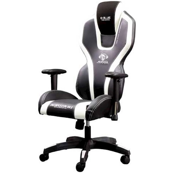 Gaming სავარძელი E-BLUE Auroza gaming chair – WHITE (EEC410BWAA-IA)
