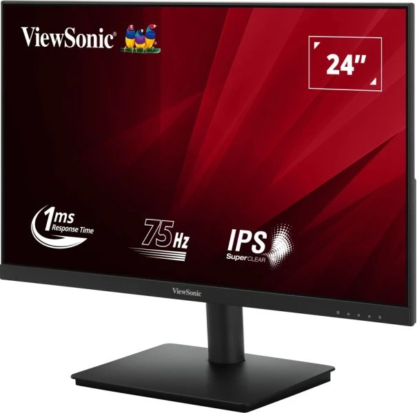 მონიტორი ViewSonic VA240-H-2 24” Full HD 1080p resolution |  IPS | 75Hz | 1ms (MPRT) | 250 cd/m² (typ) | 16:9  HDMI and VGA inputs | VESA : 75 x 75 mm