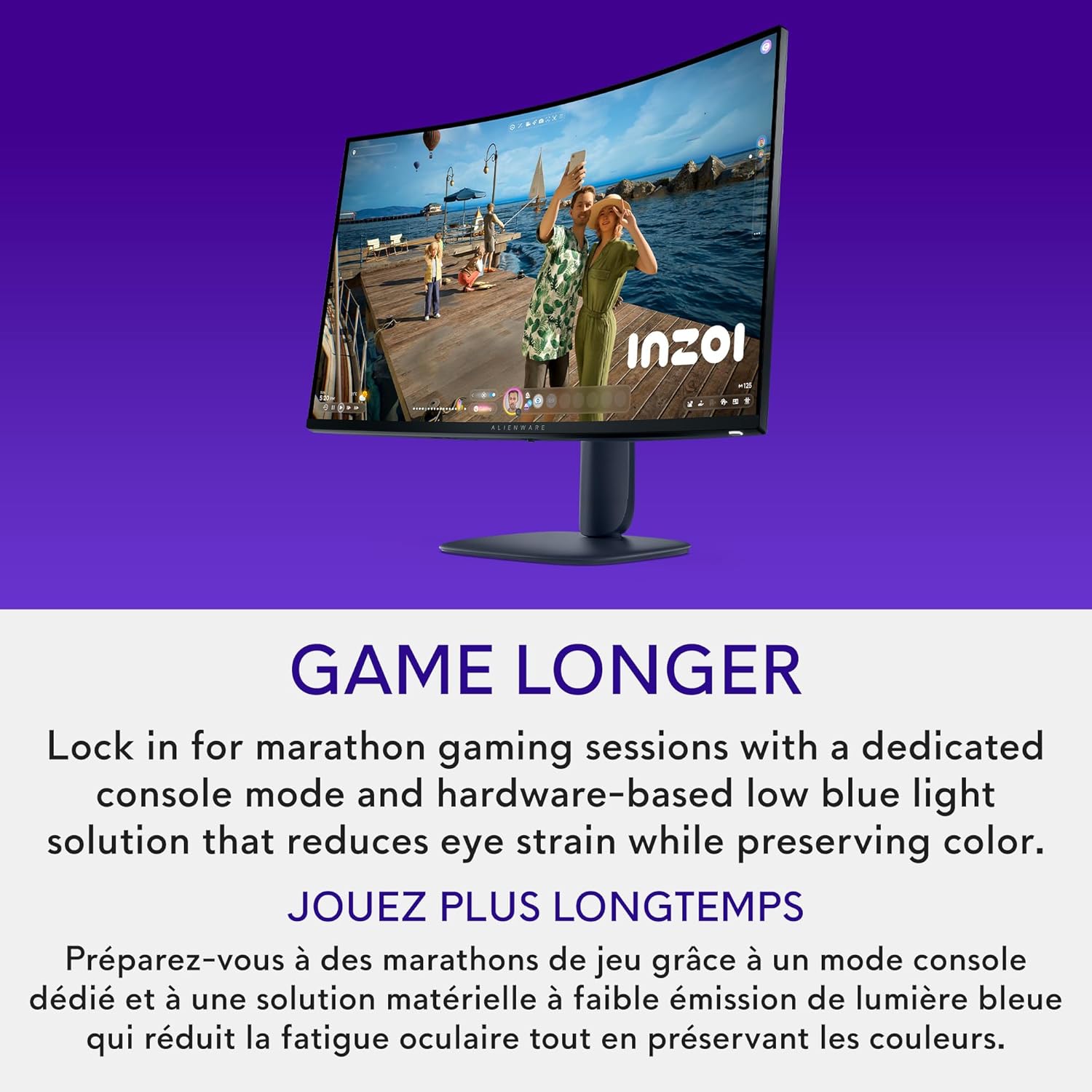 Gaming მონიტორი Dell Alienware 32 Curved Gaming Monitor - AW3225DM (210-BQWN) |  31.5-inch WQHD(2560 x 1440) 180 Hz 1ms Display, 1500R Curve, AMD Freesync, VESA AdaptiveSync, VESA DisplayHDR 400, VA Panel, 360° Ventilation