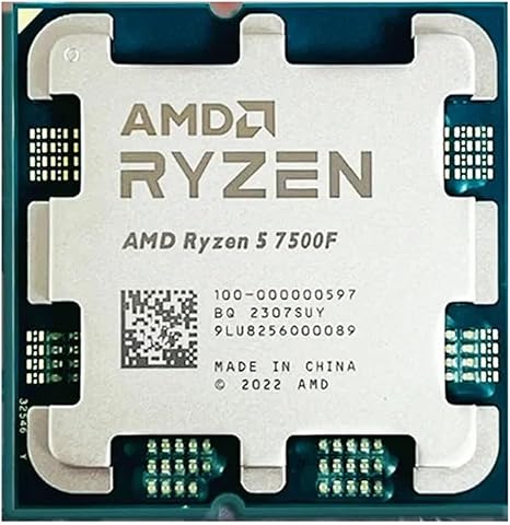 პროცესორი AMD Ryzen 5 7500F R5 7500F 3.7GHz 6-Core 12-Thread CPU Processor 5NM L3=32M Socket AM5 Without Cooler