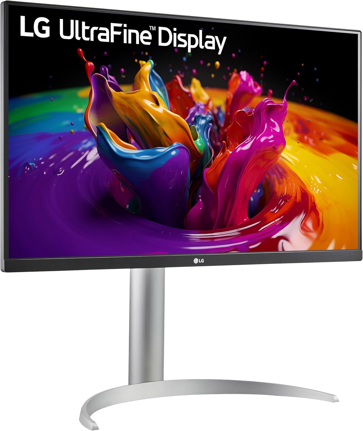 მონიტორი LG 27UP850K-W 27-inch Ultrafine 4K UHD (3840 x 2160) IPS Computer Monitor, 60Hz, 5ms, 400 cd/m^2 | DisplayHDR 400,  HDMI, DisplayPort, USB Type-C 90W PD, Tilt/Height/Pivot Adjustable Stand, White  