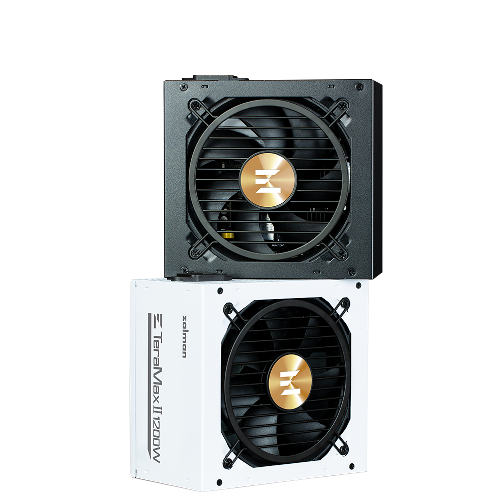 კვების ბლოკი Zalman PSU Teramax 2  (1200W), >90%, 80+ Gold, 120mm, 1xMB 28pin (18+10), 2xCPU 8pin(4+4), 3xMolex, 12xSATA, 4xPCIe 8pin(6+2), 1x12VHPWR, Fully Modular ZM1200-TMX2