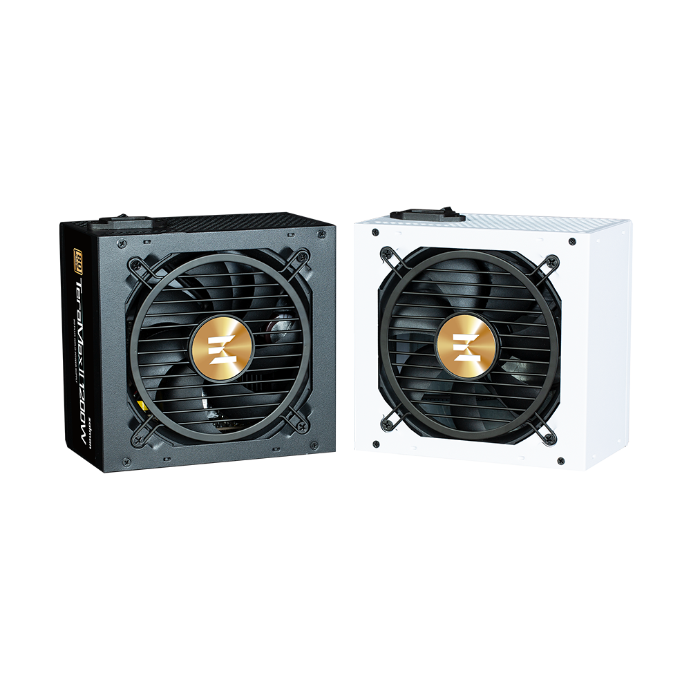 კვების ბლოკი Zalman PSU Teramax 2  (1200W), >90%, 80+ Gold, 120mm, 1xMB 28pin (18+10), 2xCPU 8pin(4+4), 3xMolex, 12xSATA, 4xPCIe 8pin(6+2), 1x12VHPWR, Fully Modular ZM1200-TMX2