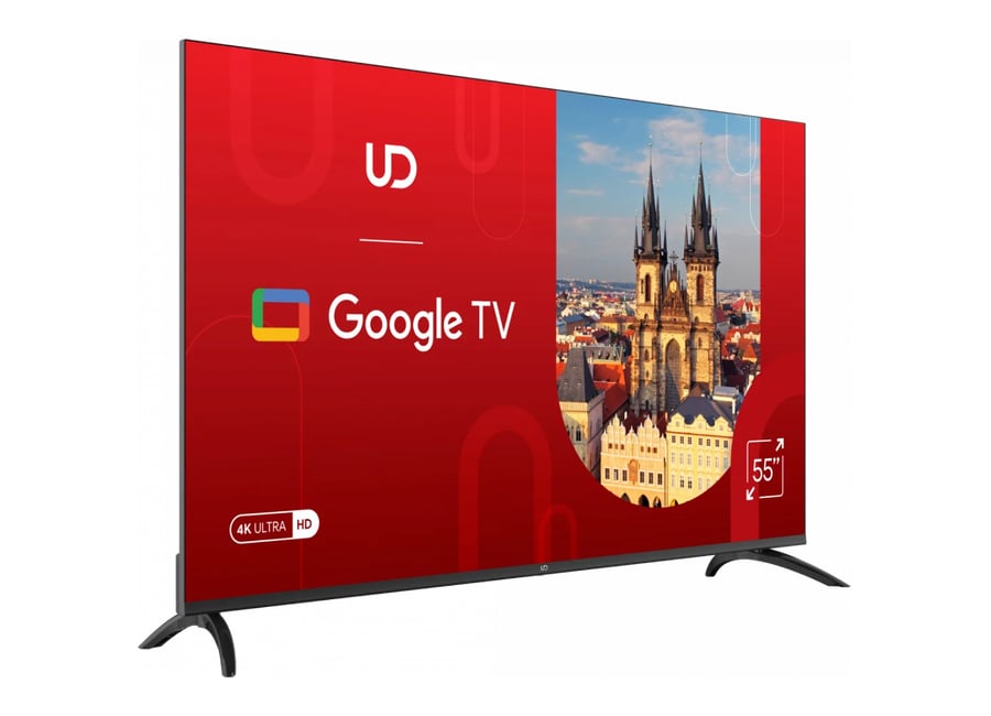 ტელევიზორი UDTV TV 55"(140cm) UD 55GU6210  Google TV 16:9 3840x2160  178*/178* 250cd/m2  BT5.1 WiFi RJ45 Cl+ HDMIx2 USB2.0 DVB-T/T2/C/S2 VESA 200x200