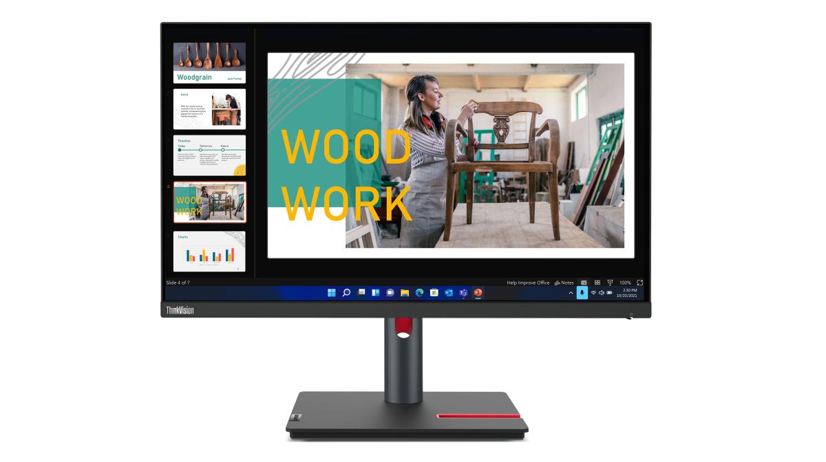 მონიტორი Lenovo ThinkVision P24q-30 (63B4GAT6EU) | 23.8" QHD (2560x1440) IPS display, Anti-glare 16:9 | 4 ms | -5° to +23.5° tilt, left & right 45 swivel, -90° to +90° pivot, up to 155mm lift stand |4x USB 3.2 Gen 1 (1x BC 1.2), 1x USB-B 3.2 Gen 1 | 1x HDMI® 2.1 TMDS, 1x DP 1.4, 1x DP Out