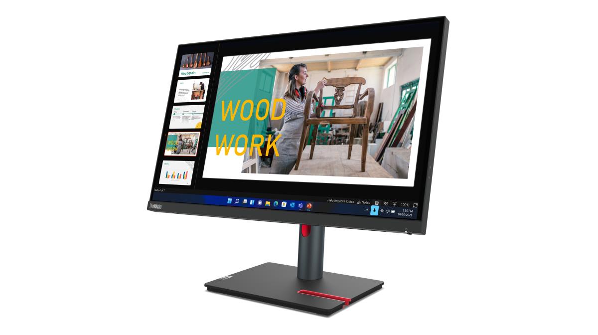 მონიტორი Lenovo ThinkVision P24q-30 (63B4GAT6EU) | 23.8" QHD (2560x1440) IPS display, Anti-glare 16:9 | 4 ms | -5° to +23.5° tilt, left & right 45 swivel, -90° to +90° pivot, up to 155mm lift stand |4x USB 3.2 Gen 1 (1x BC 1.2), 1x USB-B 3.2 Gen 1 | 1x HDMI® 2.1 TMDS, 1x DP 1.4, 1x DP Out