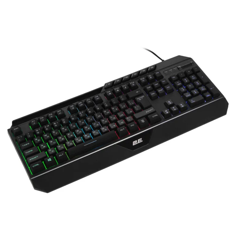 სადენიანი კლავიატურა 2E Gaming Keyboard KG315 (2E-KG315UBK_AK) | 110key, USB-A, EN/RU, RGB, black