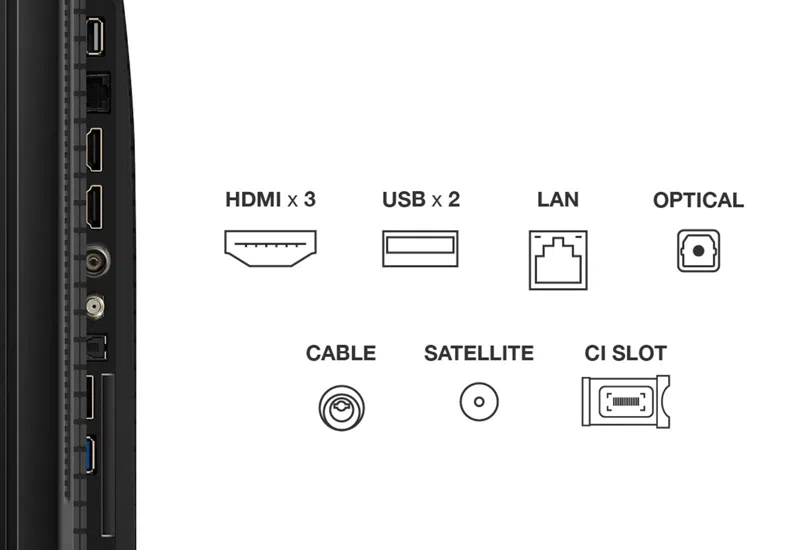 ტელევიზორი TCL P7K-UK (43P7K) QLED, Direct LED TV, 4K HDR TV, Smart TV Powered by Google TV