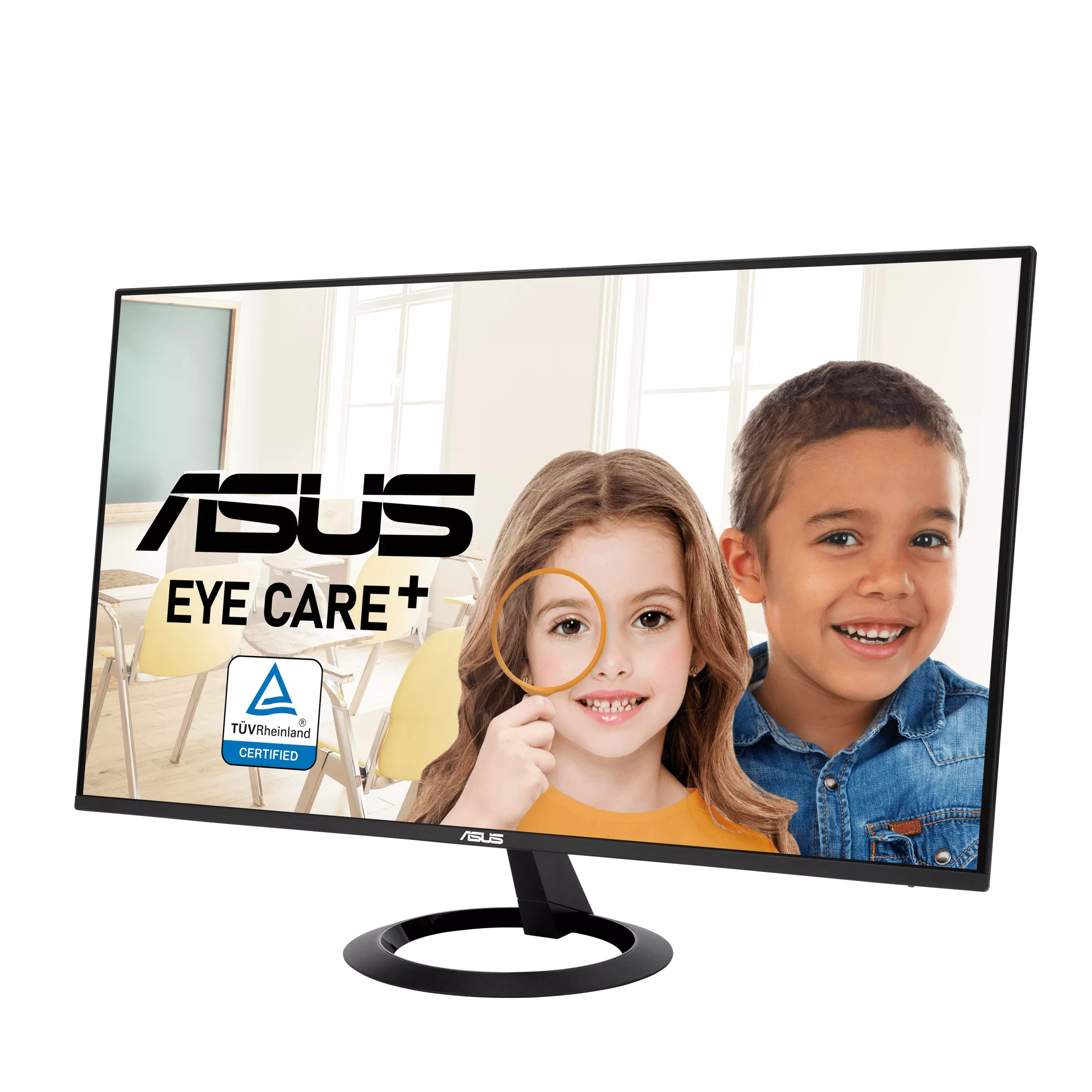 Gaming მონიტორი ASUS VZ27EHF Eye Care Gaming Monitor ( 90LM07B0-B01470 )– 27 inch Full HD (1920 x 1080), IPS, Frameless, 100Hz, Adaptive-Sync, 1ms MPRT, HDMI, Low Blue Light, Flicker Free, Wall Mountable 