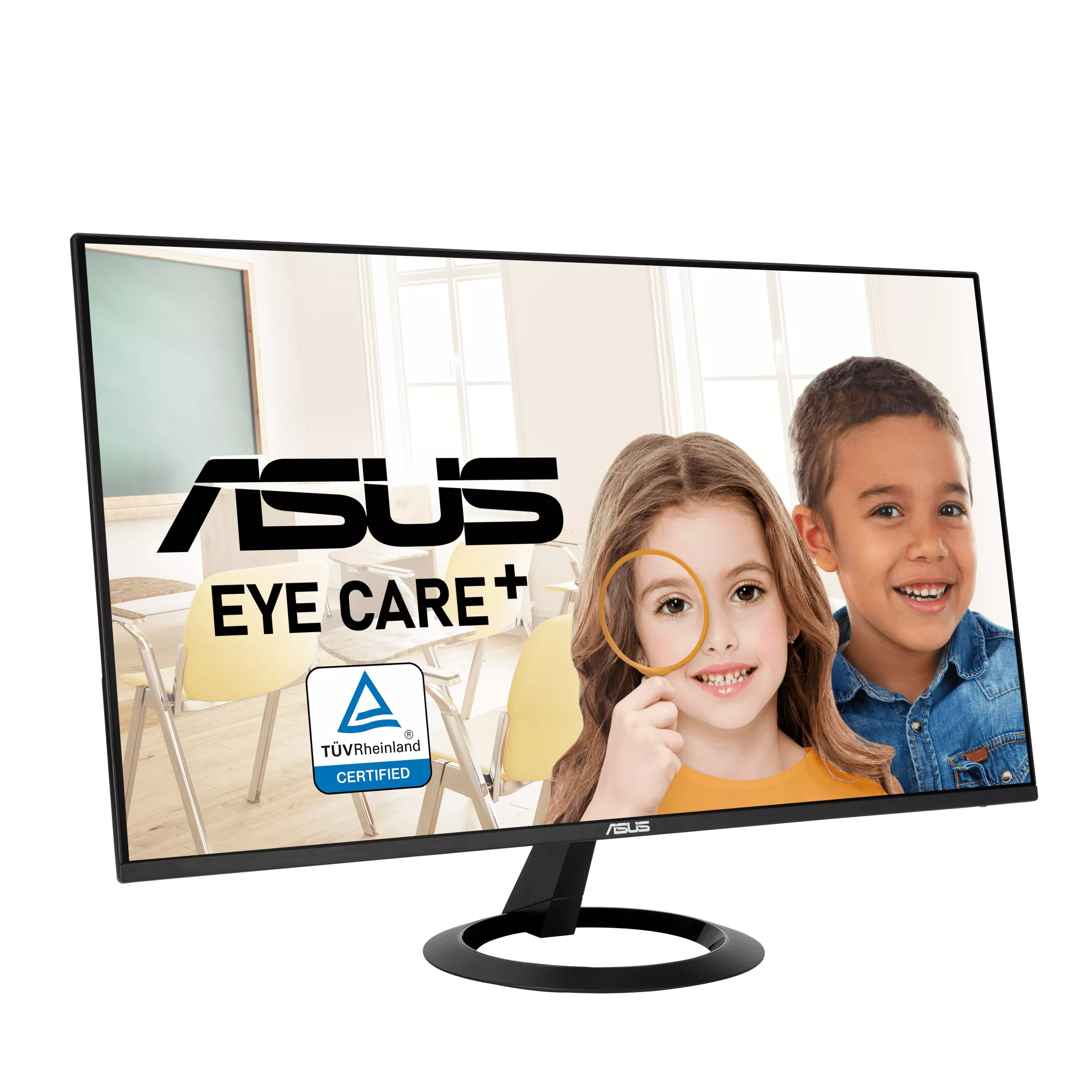 Gaming მონიტორი ASUS VZ27EHF Eye Care Gaming Monitor ( 90LM07B0-B01470 )– 27 inch Full HD (1920 x 1080), IPS, Frameless, 100Hz, Adaptive-Sync, 1ms MPRT, HDMI, Low Blue Light, Flicker Free, Wall Mountable 