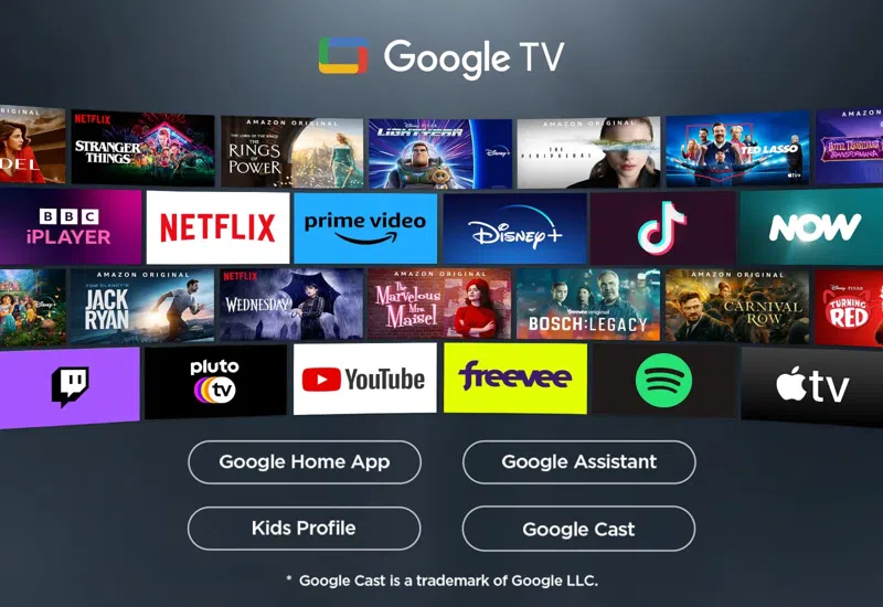ტელევიზორი TV / TCL / QLED TV 55"(140cm) / 55P8K 4K Google TV 120Hz(VRR 144Hz/DLG244Hz) 