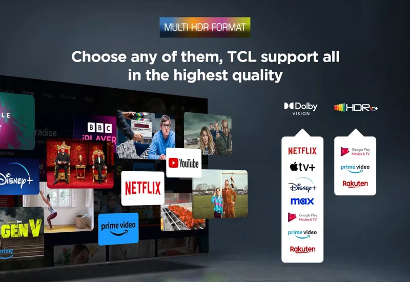 ტელევიზორი TV / TCL / QLED TV 55"(140cm) / 55P8K 4K Google TV 120Hz(VRR 144Hz/DLG244Hz) 
