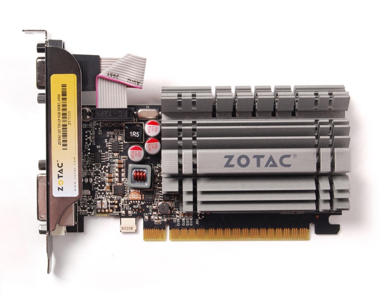 ვიდეო ბარათი ZOTAC Graphic Adapter GeForce GT 730 4GB DDR3 (ZT-71115-20L) | DVI 1 , HDMI 1 , DisplayPort  N/A  ,VGA	1