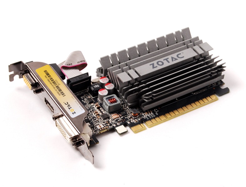 ვიდეო ბარათი ZOTAC Graphic Adapter GeForce GT 730 4GB DDR3 (ZT-71115-20L) | DVI 1 , HDMI 1 , DisplayPort  N/A  ,VGA	1