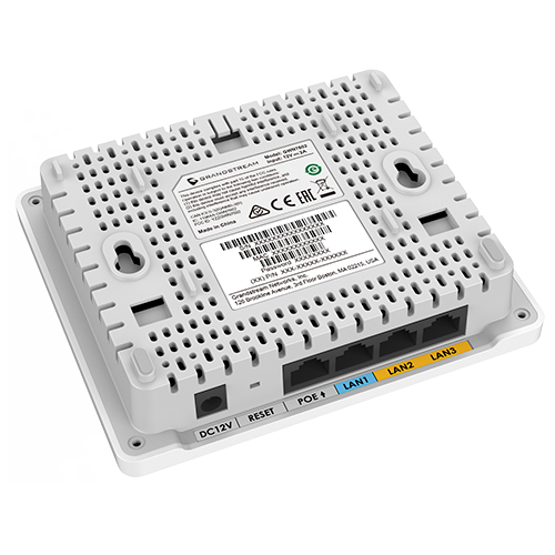 Grandstream GWN7604, Indoor AX3000 Wi-Fi 6 Access Point, 2x2:2 2.4G, 3x3:2 5G, 1x GbE PoE, 2x GbE with PSE, 1x GbE, up to 100m coverage, up to 256 wireless clients, 3Gbps aggregate wireless throughput