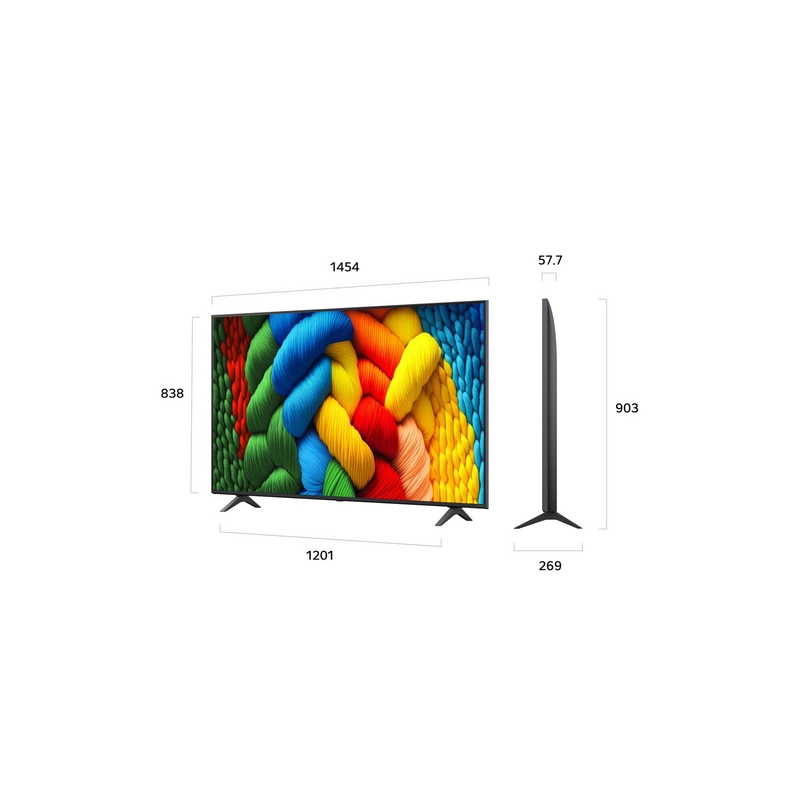 ტელევიზორი TV / LED / LG /  65"(165cm)/ 65NANO80A6B.AMCN